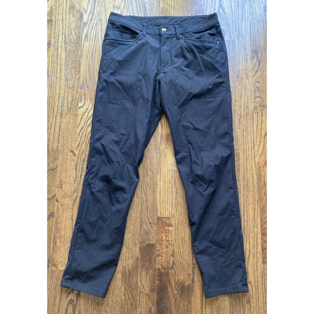 Lululemon Pants Mens 32 Black ABC Slim Fit 5 Pocket Warpstream Performance Chino